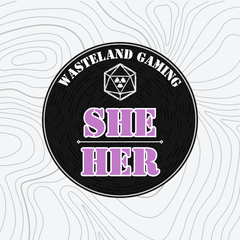 SHE/HER Wasteland Pronoun Pin